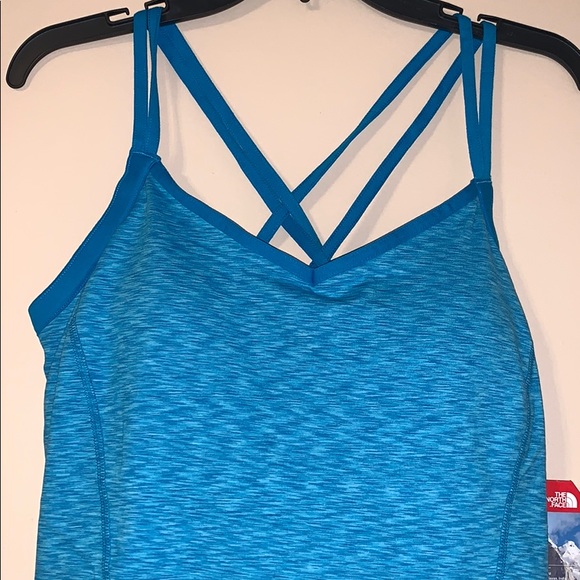 The North Face Dahlia Quill Blue Tank Top NWT - Picture 4 of 8